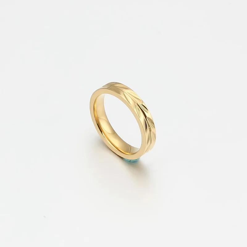 Finger Rings For Women Men Couple Round Jewelry Gift 4MM Size 6 7 8 9 10 11