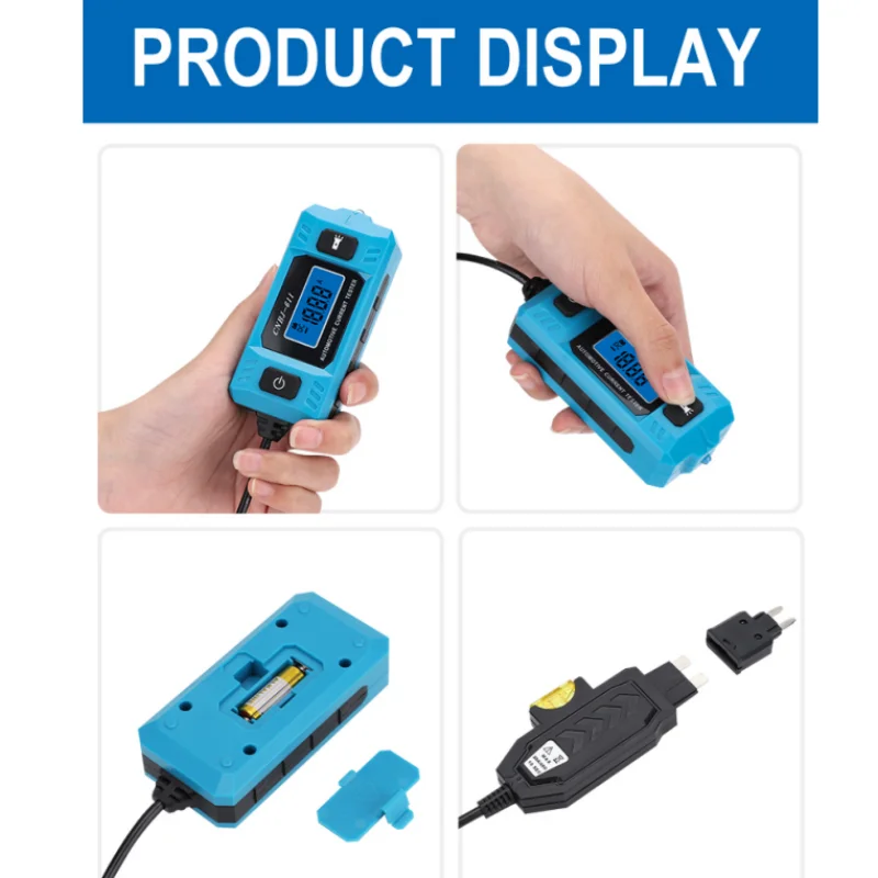 2025 Automotive Current Tester Truck Voltage Circuit Tester Power Probe LED Digital Display Auto Repair Tool