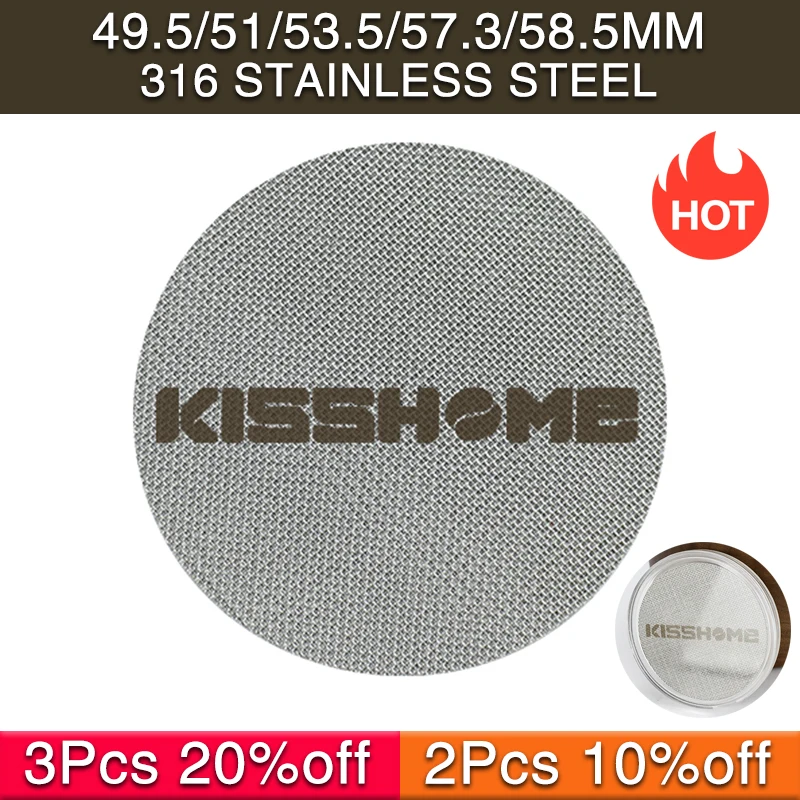Reusable Coffee Filter Screen Mesh Plate Portafilter Coffee Making Puck Screen For Espresso Machine Accessories Barista Tools