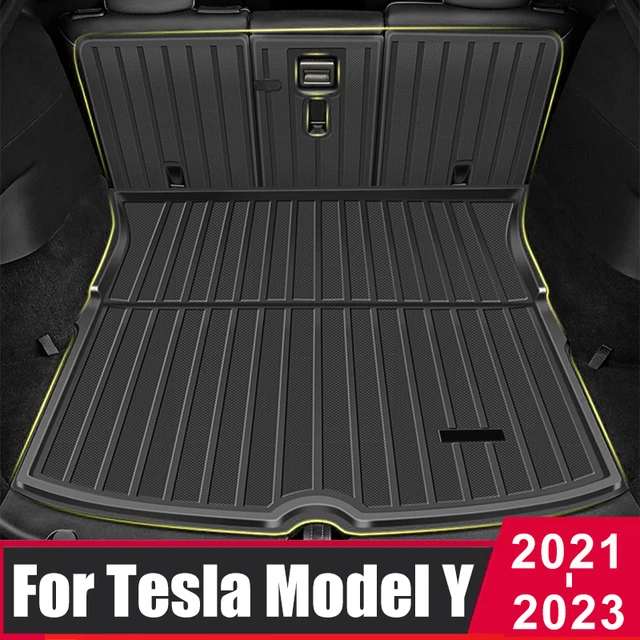 Tpe Auto Heck matte für Tesla Modell y wasserdichte Schutz polster Cargo  Liner Kofferraum Tablett Boden matte Zubehör - AliExpress