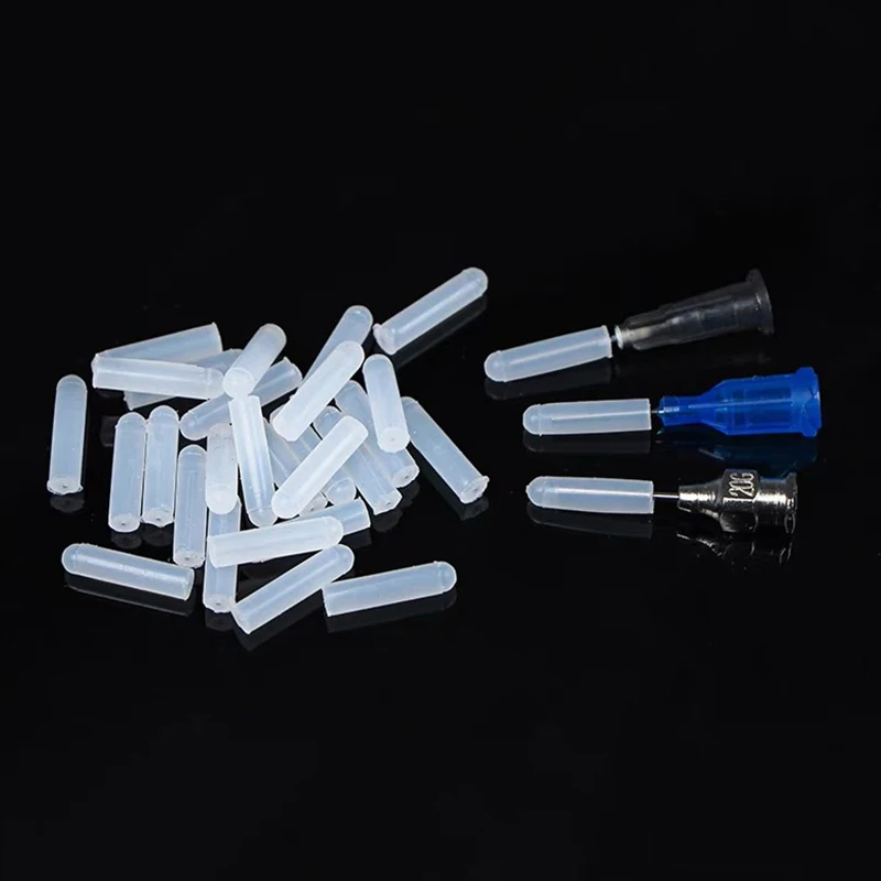 HOT! 15pcs Special Silicone Plug Head Use Dispensing Syringe Needle Seal Prevent Glue