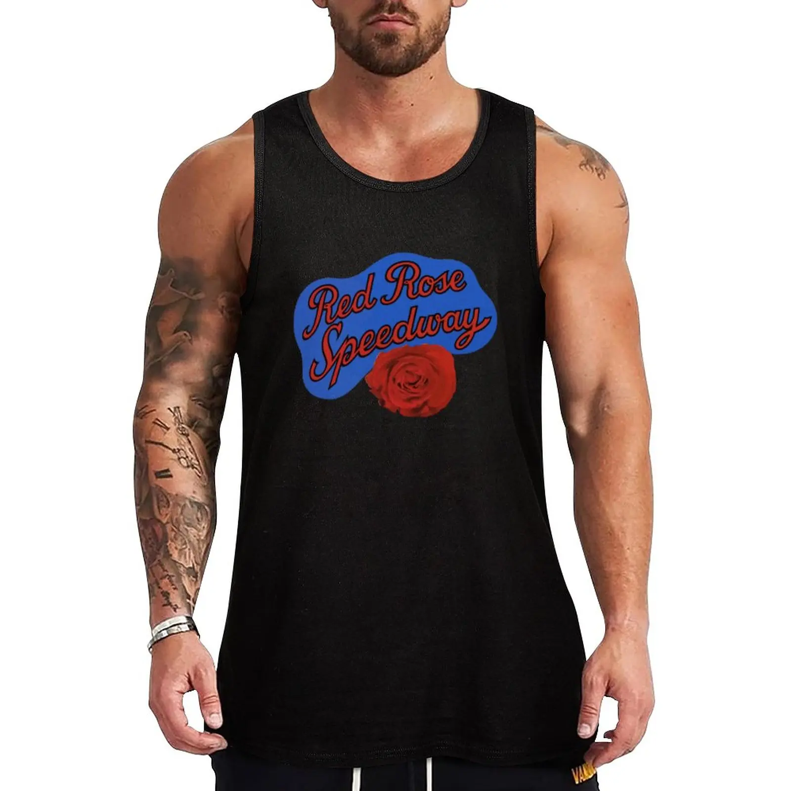 

New Red Rose Speedway - Album Logo Tank Top summer 2023 gym accessories man men clothing