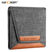K&F CONCEPT New Style 3 Pockets Lens Filter Bag Camera lens Filter Pouch 49mm-82mm For ND UV CPL Camera Lens Filter 1