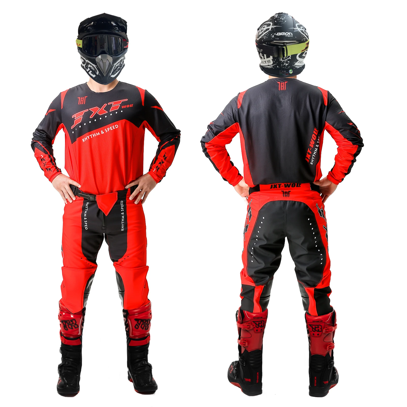 JXT WOLF adult off-road cycling suit breathable comfort built-in protective fall professional cycling clothing