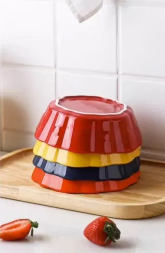 Bowl, Cute Salad, Fruit Bowl, Plate, Ceramic Oven Special Bowl