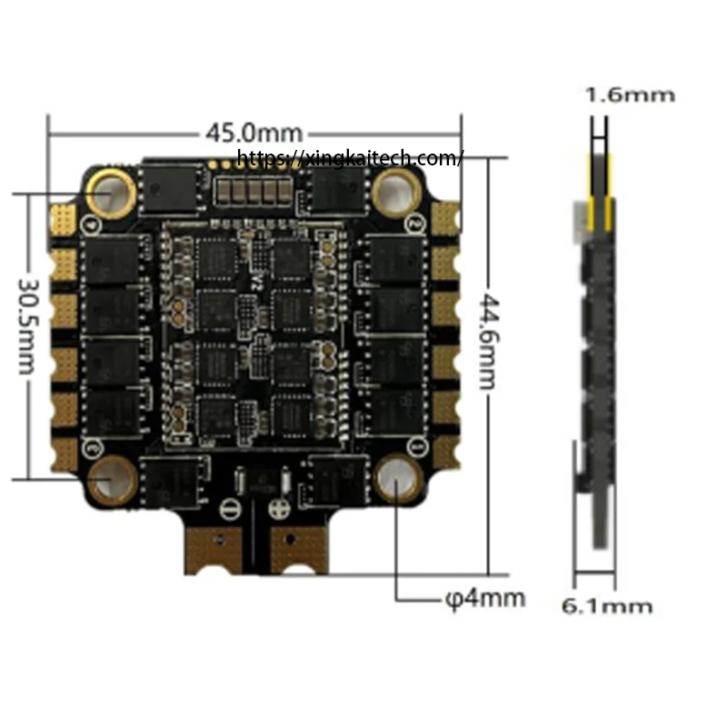 Drone F405 V3 30x30 FC & BLHELIS 50A ESC 4 en 1 pour FPV Freestyle