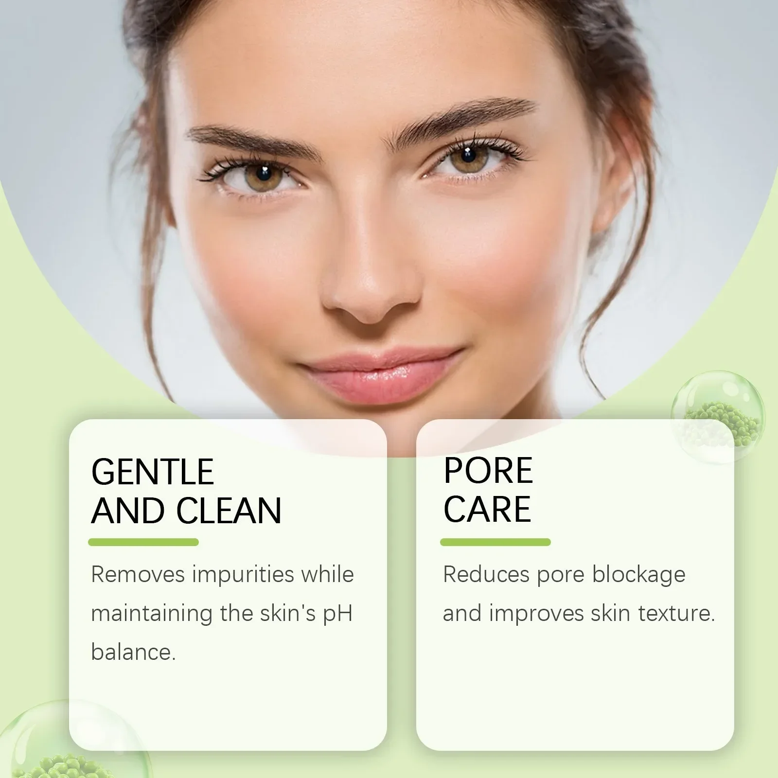 Hydrating Mung Bean Facial Cleanser - Gentle Pore Cleansing & Softening Skincare Essential