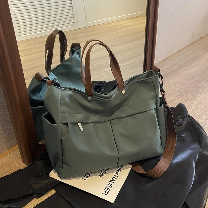 Multi Functional Tote Bag: Durable Nylon Work & Daily Shoulder Purse, Large Capacity Handbag Crossbody Bags for Women Daily Use