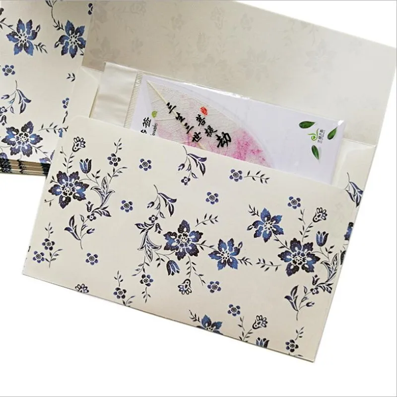 Enveloppe d'écriture florale pour filles, belle enveloppe exquise,  papeterie mignonne, 8 sélections, 10 pièces par lot - AliExpress