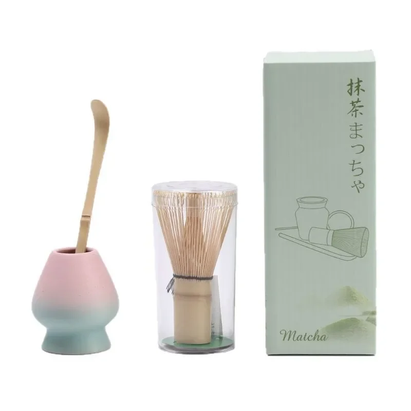 طقم ماتشا سيراميك منحوت