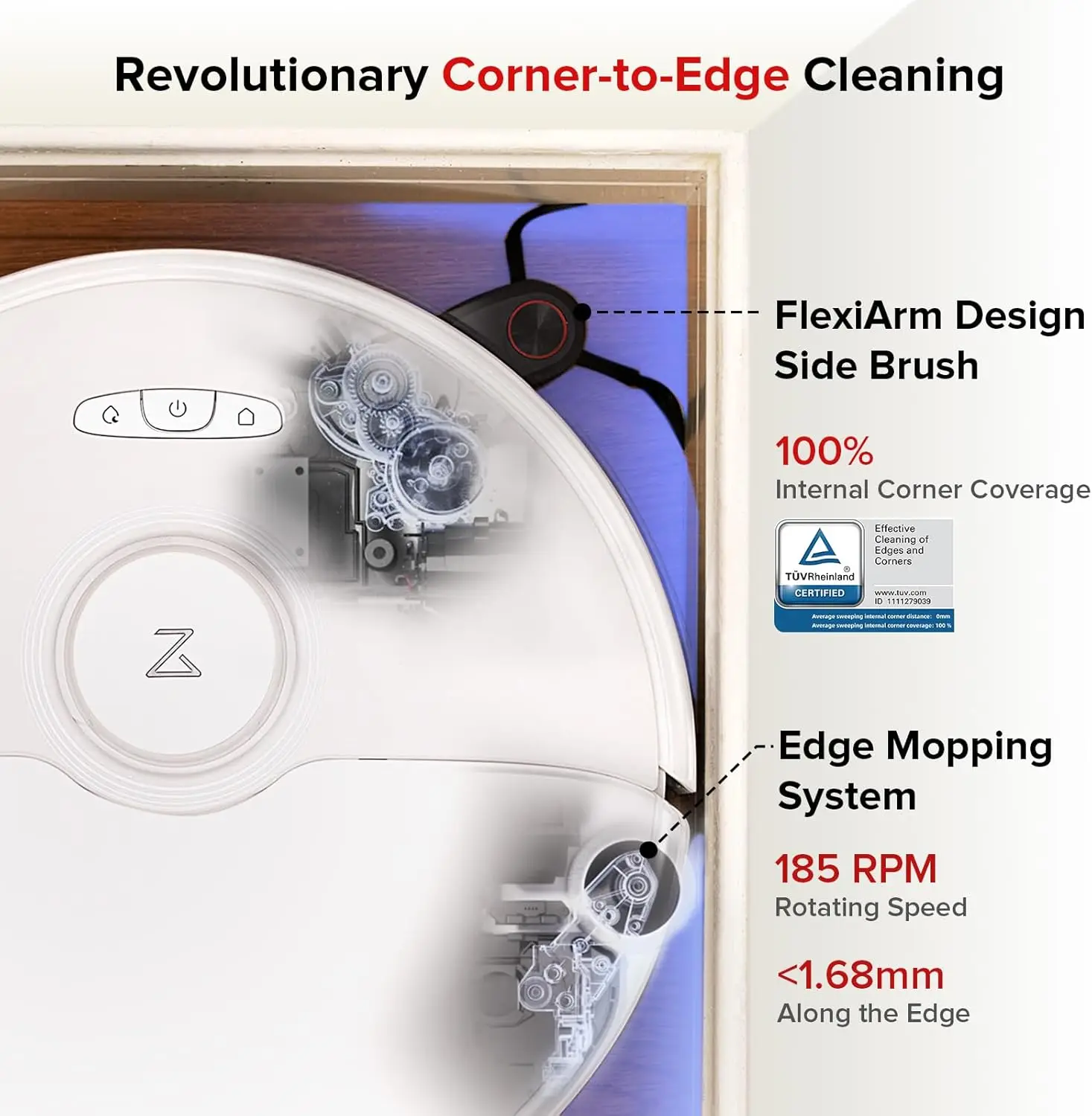 S8 Max Ultra Robot Vacuum and Mop Auto Mop Washing&Drying Smart Dirt Detection Self-Emptying 8000Pa Suction 20mm Mop Lifting 3