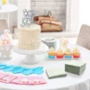 100PCS Green Paper Cocktail Napkins Disposable 3 Ply Beverage Embossed Wedding Soft for Birthday Dinner Party Bridal Shower 5