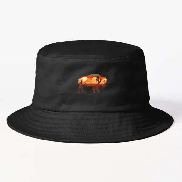 

Bison Animal Lover Bucket Hat Bucket Hat Women Sport Hip Hop Boys Fish Fishermen Solid Color Summer Caps Casual Cheapu Outdoor