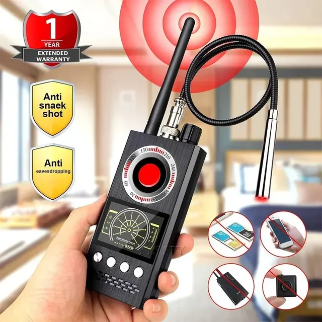 Professional Anti Spy Camera Detector K68 Bug Scanner Security Protection RF Signal Cam Hidden Gadgets Car GPS Tracker Finder 2