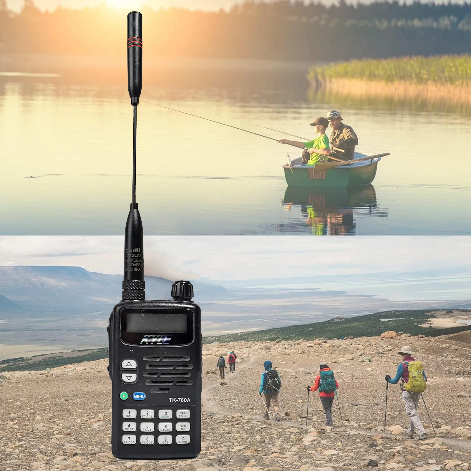 thumbnail image 2 of SMA-Mâle 2m/70cm VHF UHF Flexible Whip Ham Radio Antenne 144/430 Pour YAESU VX-1R VX-2R VX-3R VX-7R Baofeng BF-UV3R Talkie Walkie 2 of 12