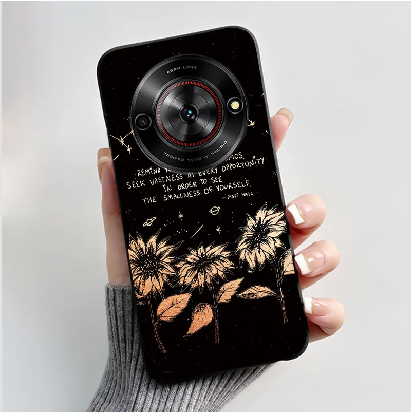 Aesthetic Cute Cat Fashion Shockproof Black Matte Soft TPU Phone Case