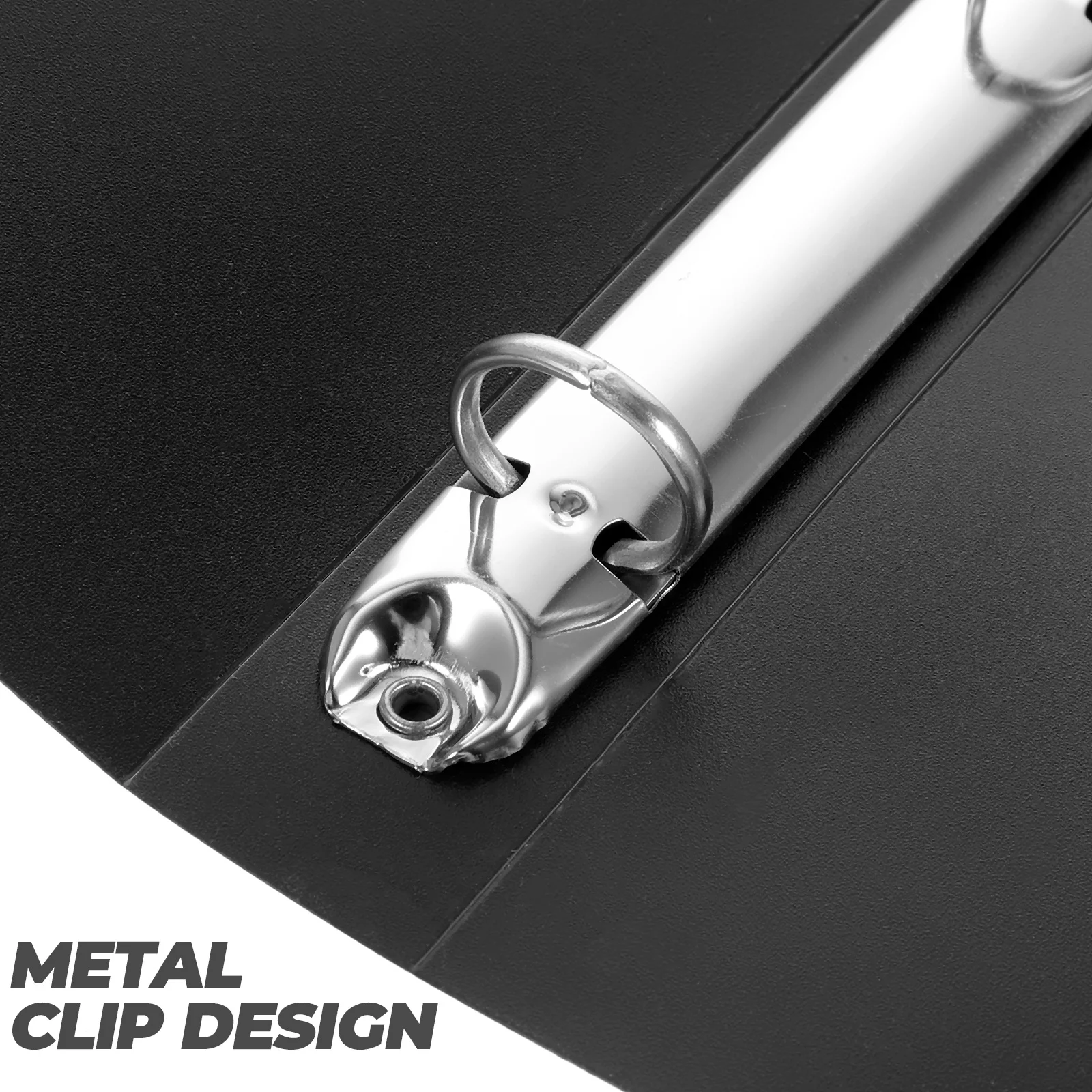 A4 4 홀 문서 폴더 사무실 파일 ganizer 링 바인더 음악 점수 보관 주머니 파일 액세서리 휴대용 금속