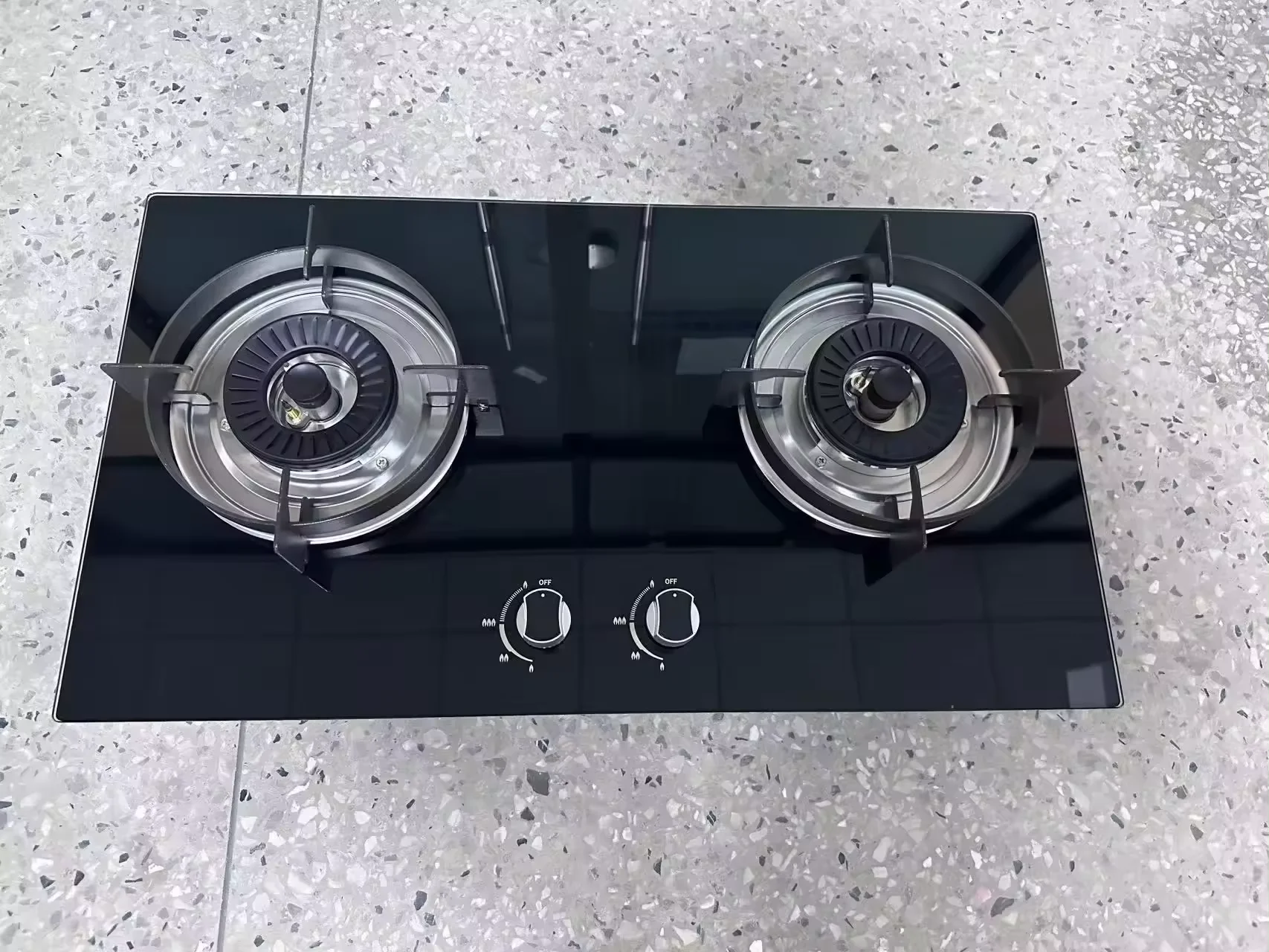 Hot Sell Gas Stove Fierce Tempered Glass Cooker Nine-burner Double Stove Built-in Natural Gas Liquefied Petroleum