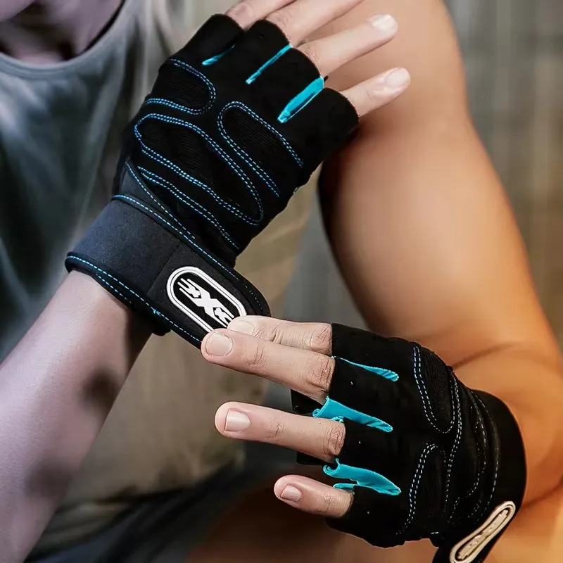 Gym Gloves Fitness Weight Lifting Gloves Body Building Training Sports Exercise Cycling Sport Workout Glove for Men Women M/L/XL 2