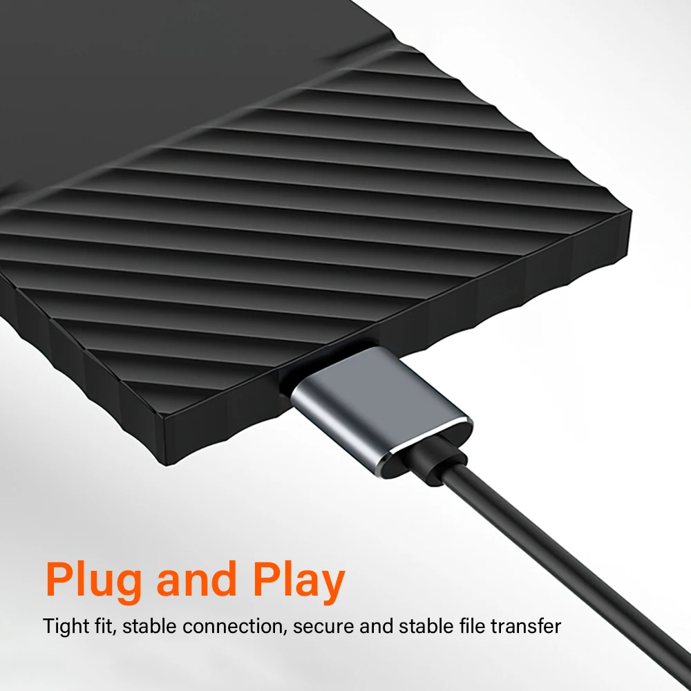 고품질 유형 C-마이크로 B USB3.0 케이블 하드 디스크 드라이브 MacBook 노트북 전화 외부 디스크 용 5Gbps 고속 데이터 케이블