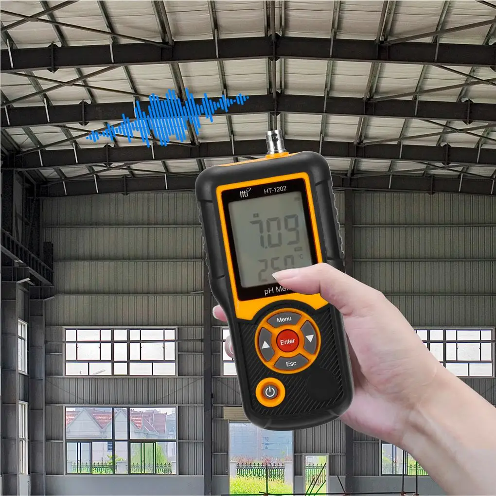 

HT-1202 PH Temperature Meters Digital pH Value Tester Liquid Purity Detector