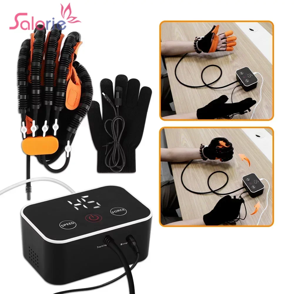 Upgraded Left Right Hand Massage Rehabilitation Robot Gloves Device for Stroke Hemiplegia Hand Function Recovery Finger Trainer