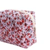 Storage Organizer Floral Puffy Quilted Makeups Bags Flower Printed Cosmetic Pouch Large Travel Cosmetics Bag Makeup Accessory 5