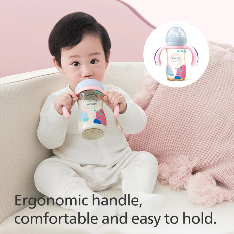 Milk Bottle PHILIPS AVENT PPSU Newborn babies 0-6 months or more silica gel nipple Anti accounting gas With handle