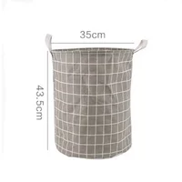 Large Capacity Foldable Laundry Hamper  Home Clothes Toys Storage Basket Laundry Basket Cotton Linen Waterproof Organizer Bucket 5