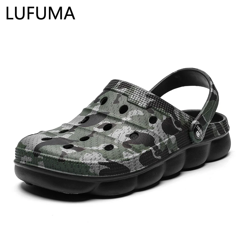 Men Clogs Sandals Slip On FlipFlops Outdoor Slippers Beach Aqua Shoes Garden Casual Shoes Summer leather sandals summer sandals