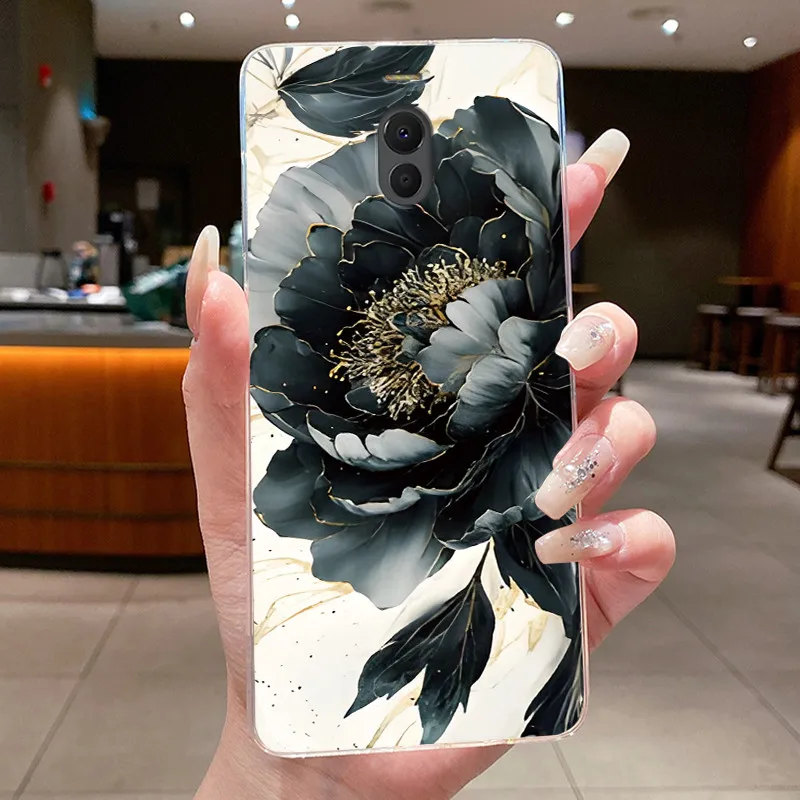 Clear Luxury Butterfly & Floral Soft TPU Silicone Phone Case