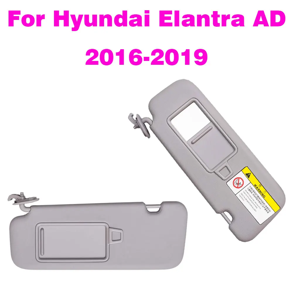 For Hyundai Elantra AD 2016 2017 2018 2019 Sun Visor Light Baffle Cosmetic Mirror 85210F0100TTX 85220F0100TTX