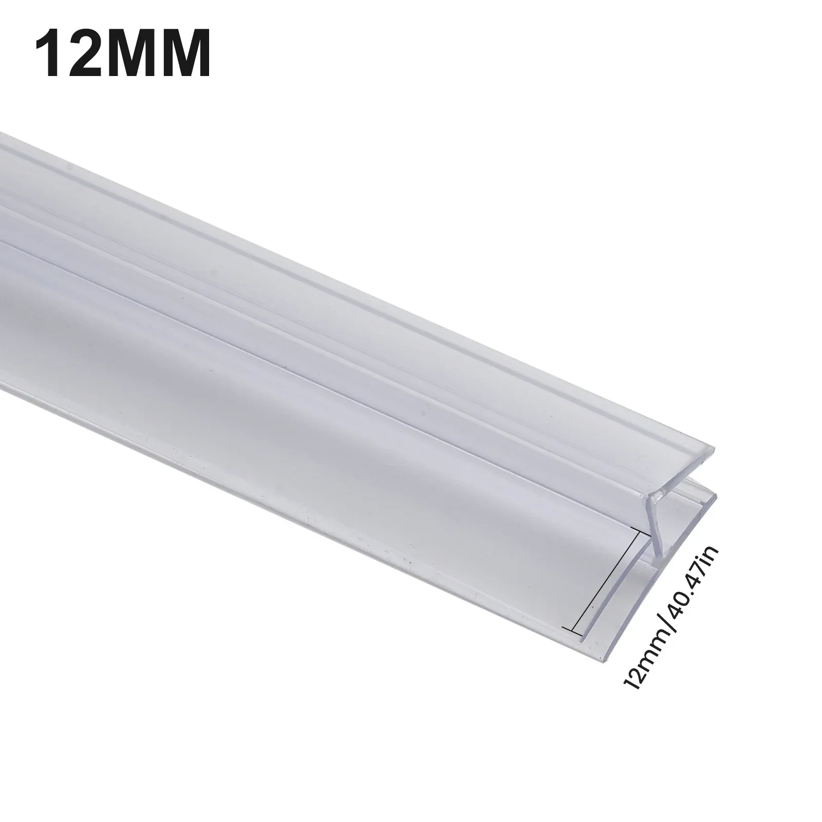 Bath Shower Strip Seal For Screens Doors Fits 4-6mm Glass Seal Gaps PVC Sealing Strip Bathroom Accessories Household 2pcs 100cm