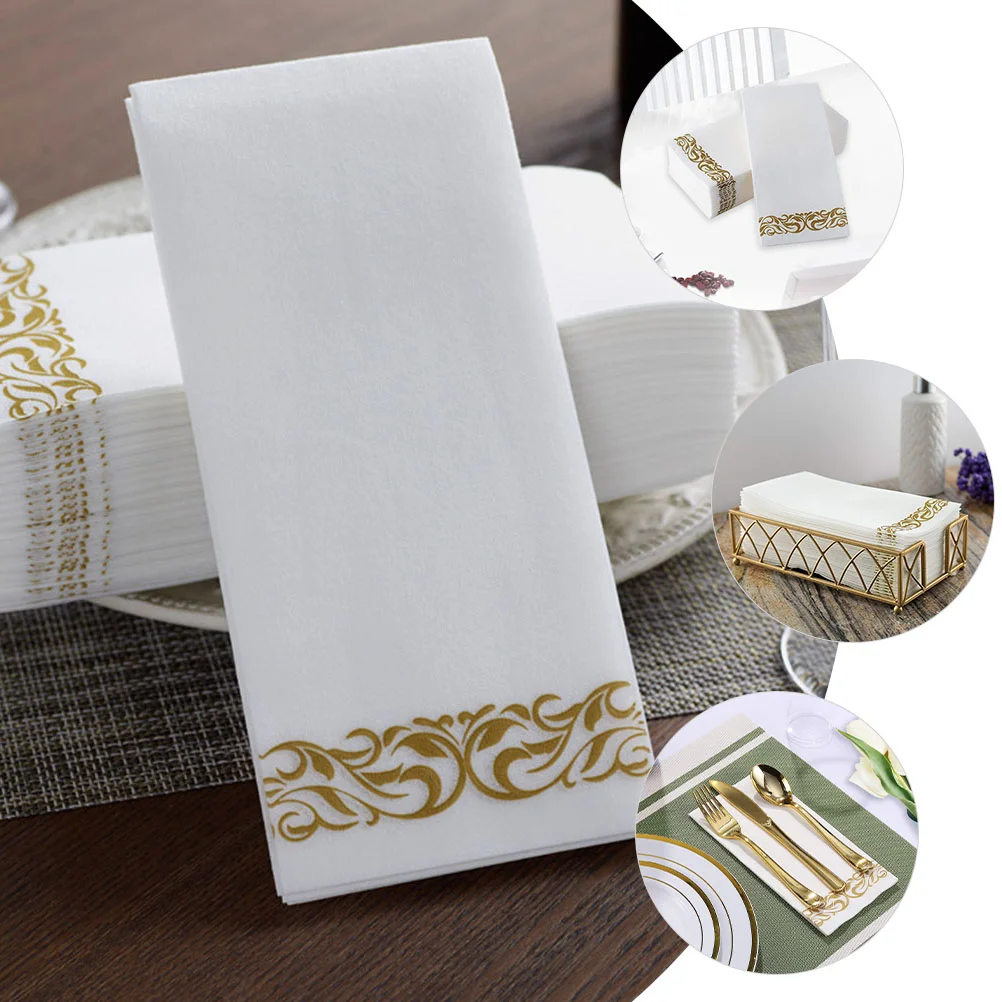 Disposable Napkins Tissues Foldable Ideal for Parties Weddings Banquets 25Pcs