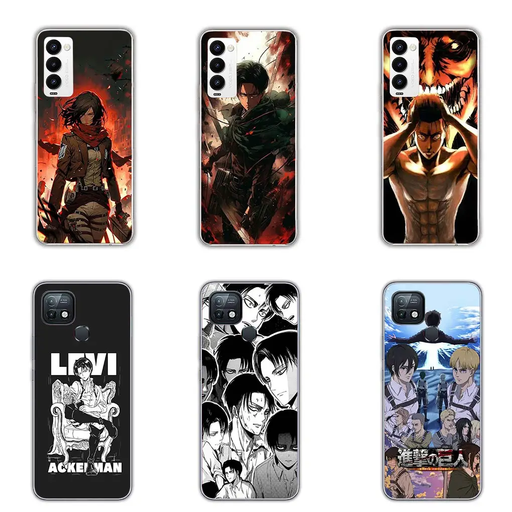 Attack on Titan Eren & Levi Soft Phone Cover