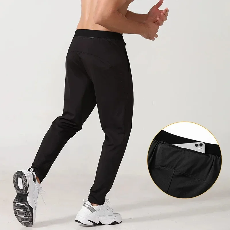 Training Pants Men Sweatpants Zip Pockets Loose Fitness Running Long Pants Plus Size Jogging Casual Outdoor Training Gym Trouser casual pants sports pants casual sports pants