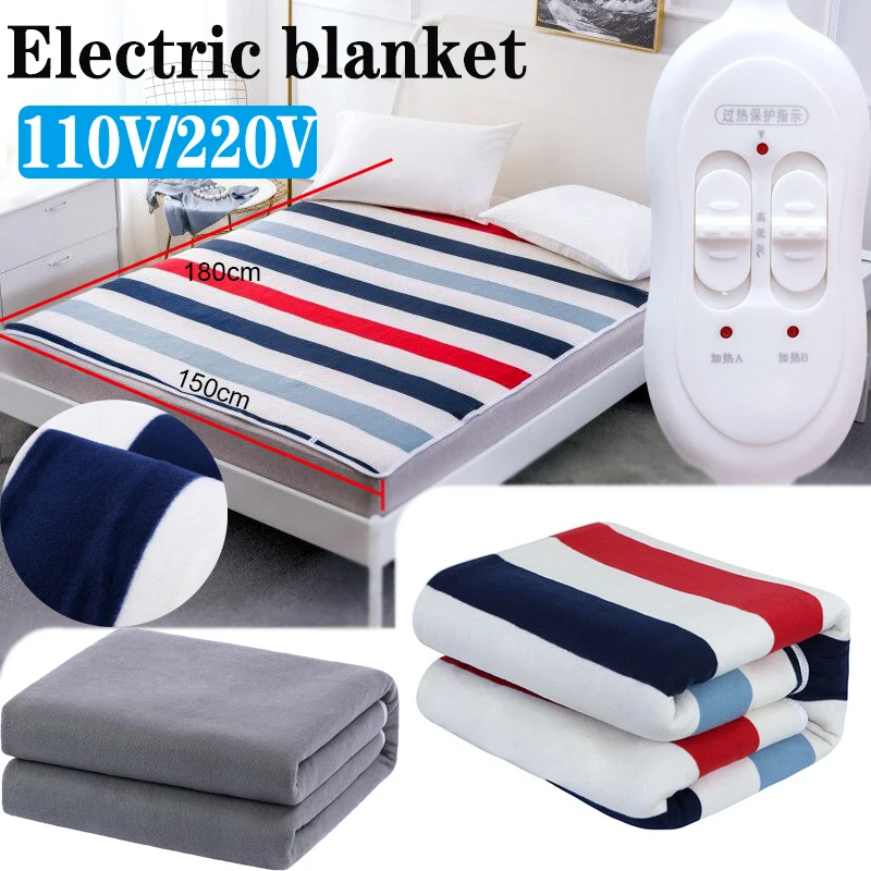Electric Blanket 220V 110V Thicker Heater Double Heated Blanket Mattress  Thermostat Electric Heating Blanket Body Warmer Fluffy - AliExpress