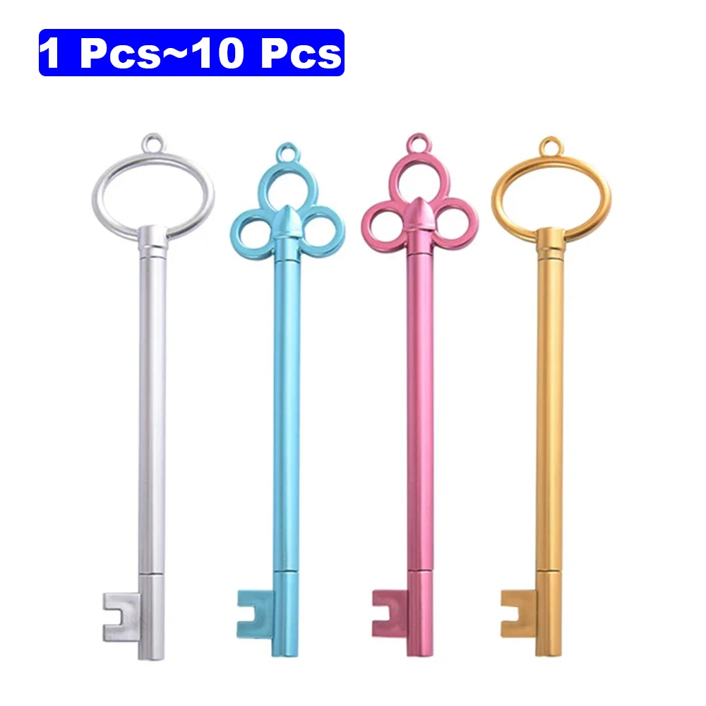 Retro Key Shape Gel Pen 1 Pcs Black Signature Pen Student School Office Stationery