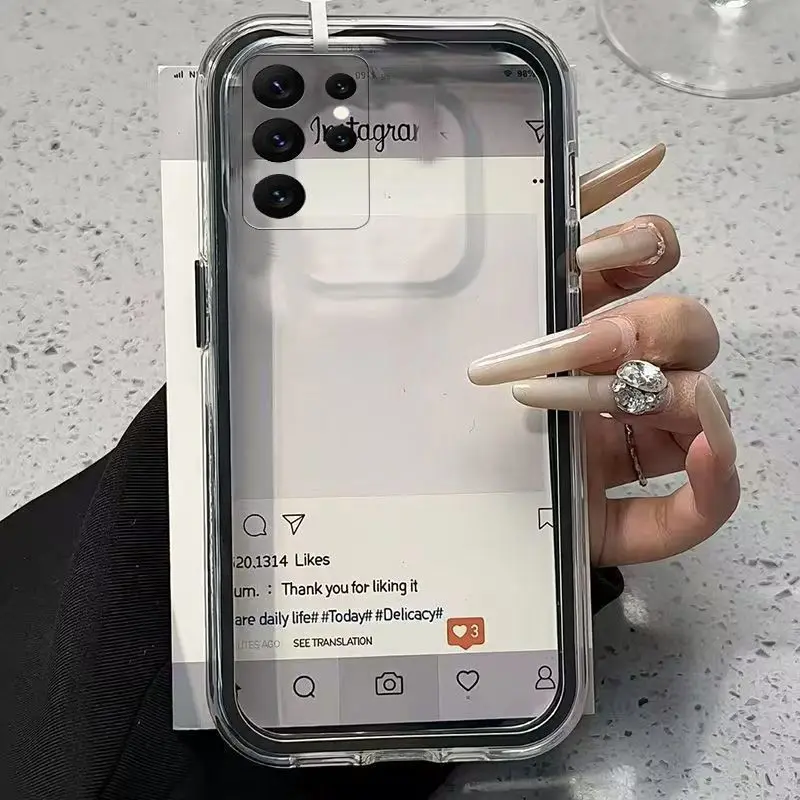 Transparent Case with Stunning 2-in-1 Design and Soft TPU Skin-Feel Protection