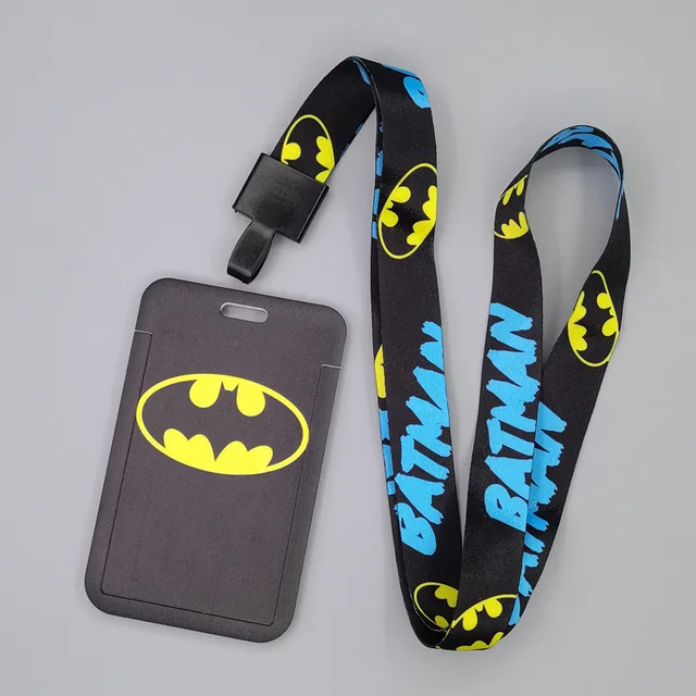 Marvel Movie Characters Card Cover Captain America Spiderman Super Heroes ABS Card Holder Student Campus Card Hanging Lanyard ID Xhmw10