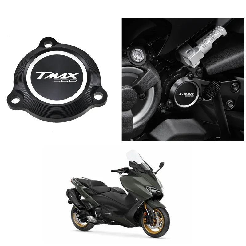 Moto Acsessories For YAMAHA T-MAX560 Tmax560-Engine Protective Side Cover Frame Hole Cover Drive Shaft
