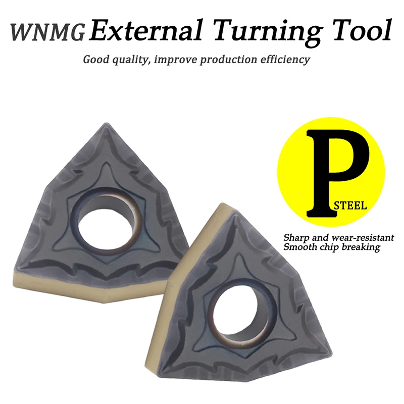 

10PCS WNMG080408 CQ PC4225 WNMG432 Lathe cutter Tool External Turning Tools Cermet Grade Carbide insert turning insert