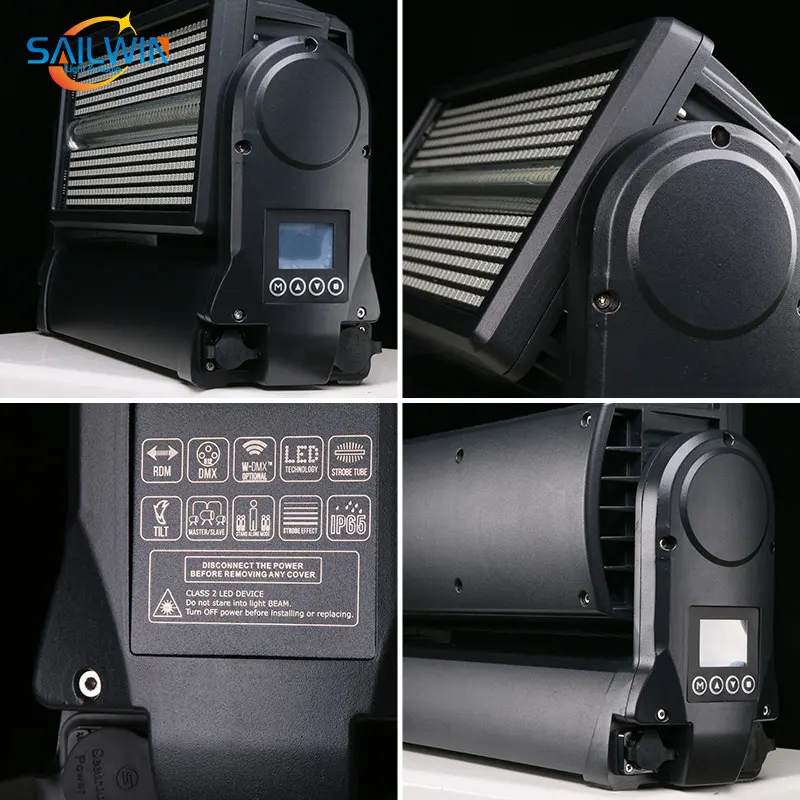 세일윈 1000W LED RGB 4in1 픽셀 스트로브 라이트 (8세그먼트 DMX512 화이트 워시 디스코 조명 효과, 무대, DJ, 바용)
