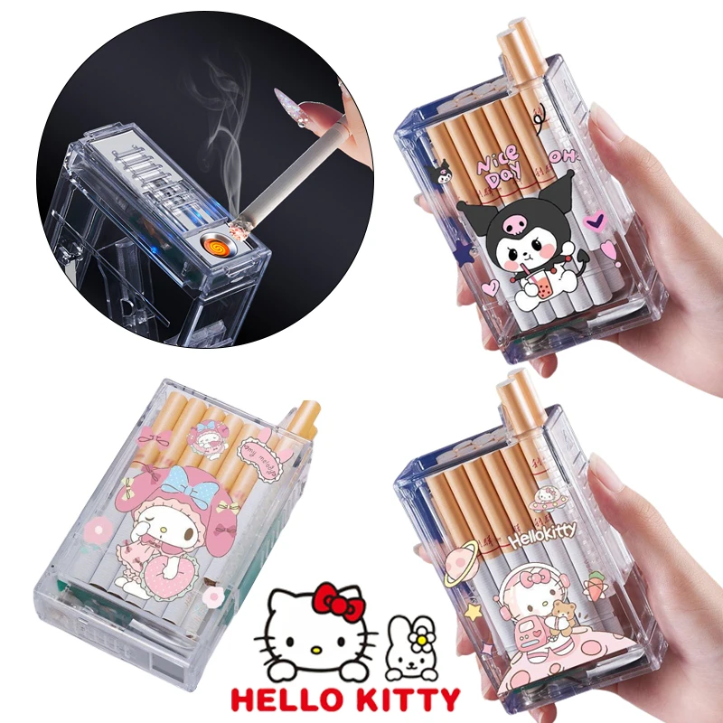Sanrio Hello Kitty Cigarette Case Lighter Integrated Usb Charging