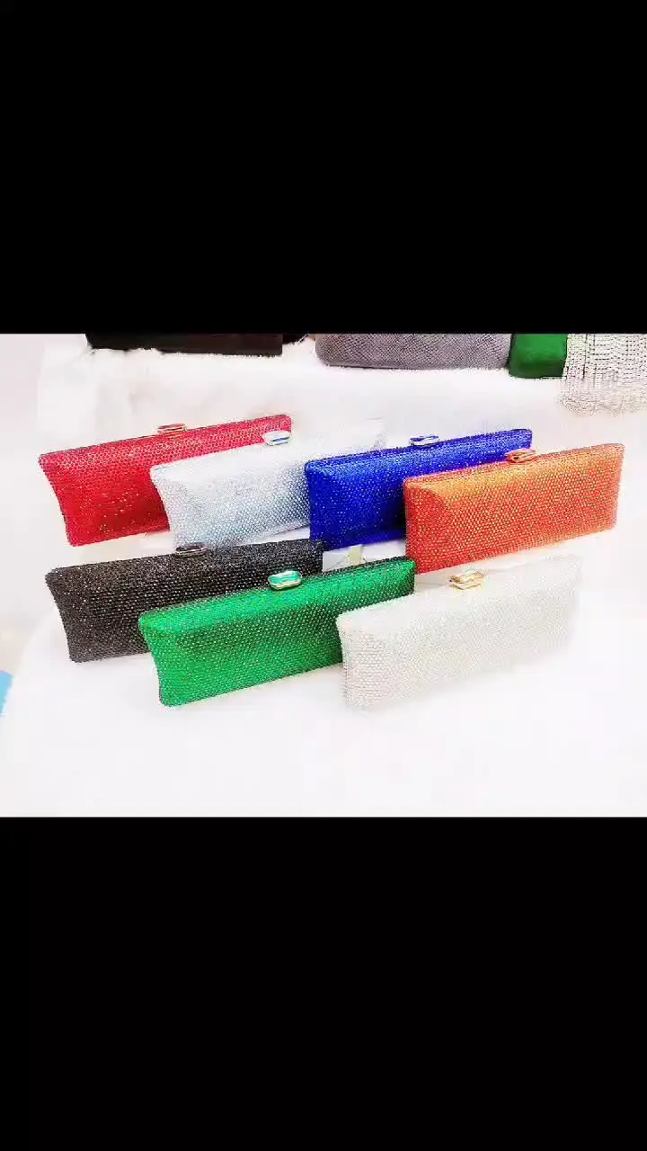 DGPEAFOWL 13 COLOR Blue 여성 크리스탈 클러치 야간 가방 혼인 주례 라인스톤 박스 손가방 파티 식사 다이아몬드 패치기