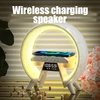 X63 Wireless Charger Colorful Atmosphere Light High-Quality Sound Long Battery Life Bluetooth Speaker Alarm Clock Time Display 3