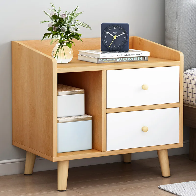 Modern Mini Small Bedside Table Simple Nordic Net Red Bedroom Multifunctional Storage Storage