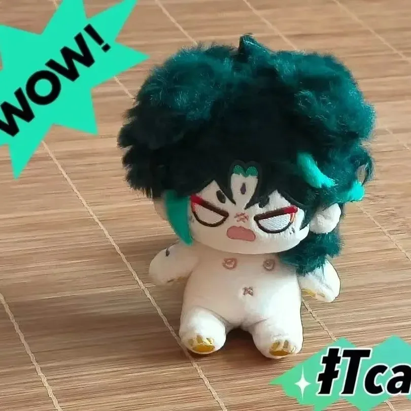 

10cm Game Genshin Impact Xiao Cute Plush Tail Cosplay Soft Doll Body Dress Up Cotton Stuffed Plushie Pillow Toy Xmas Gift