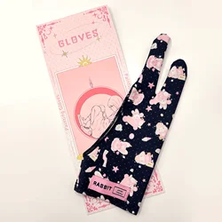 Artisan Sweat-Proof Two-Finger Drawing Glove (Pink Black M)