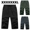 Men Casual Shorts Pants Plus Size 3XL-9XL Summer Sweatpants Three Quarter Shorts Sport Pants 3/4 Pants Gym Shorts 1